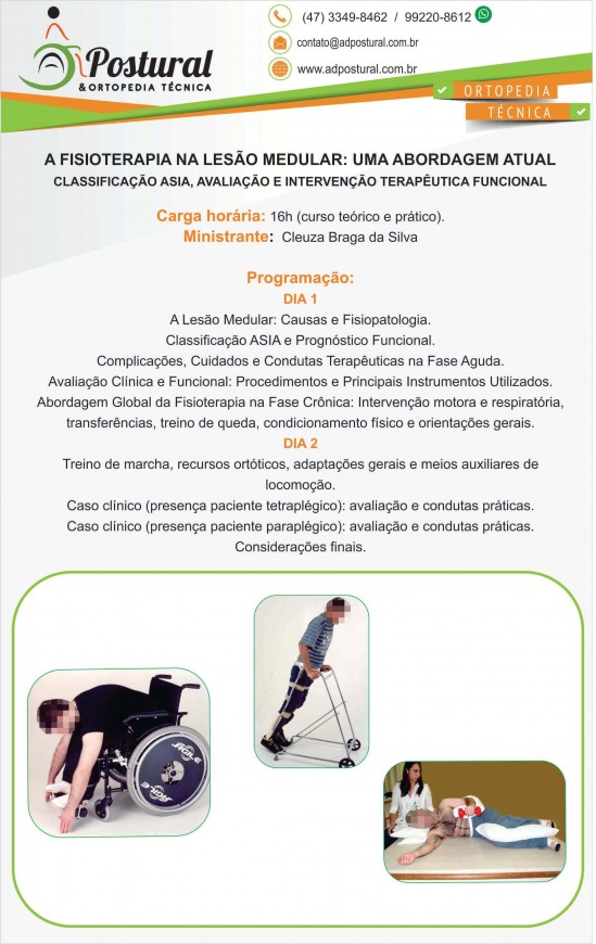 CURSO A FISIOTERAPIA NA LESÃO MEDULAR